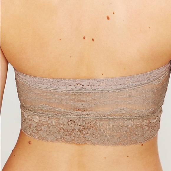 Free People strapless bandeau with lace trim - Picture 2 of 9